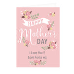 Personalised Floral Bouquet Mother's Day Card