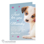 Personalised Rachael Hale 'Just for You' Puppy Card