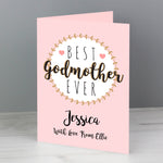 Personalised Best Godmother Card
