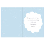 Personalised '10 Little Fingers' Blue Baby Card