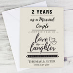 Personalised Anniversary Card