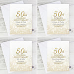 Personalised 50th Golden Anniversary Card