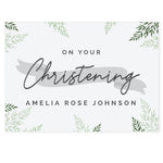 Personalised Christening Card