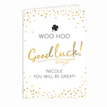 Personalised Good Luck Card