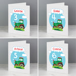 Personalised Tractor Birthday Card