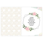Personalised Floral Abstract Photo Upload Card