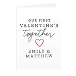 Personalised Our 1st Valentine's Day Card