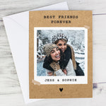 Personalised Rustic Polaroid Photo Upload Card