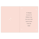 Personalised Pink Wreath Photo Upload Greeting Card