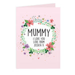 Personalised Floral Card