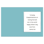 Personalised Well Done Dad... Card