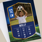 Personalised Photo Football Birthday Card