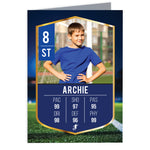 Personalised Photo Football Birthday Card