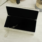 Personalised Antique Silver Plated Jewellery Box