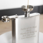 Personalised Boxed Stainless Steel Hip Flask