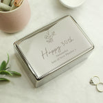 Personalised Floral Small Jewellery Box