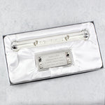 Personalised Christening Silver Plated Certificate Holder