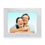 Personalised Silver 5x7 Landscape Photo Frame