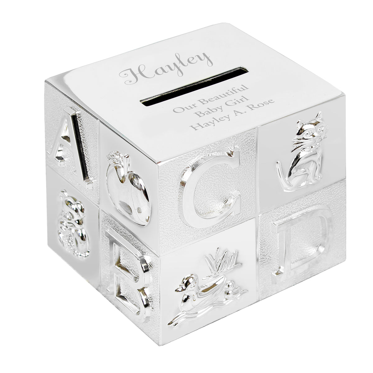 Personalised Bold ABC Money Box