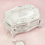 Personalised Any Message Small Antique Trinket Box