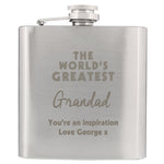 Personalised The Worlds Greatest Hip Flask