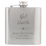 Personalised No.1 Hip Flask