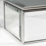 Personalised Swirls & Hearts Mirrored Jewellery Box