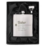 Personalised Usher Hip Flask