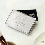 Personalised Name and Message Rectangular Jewellery Box