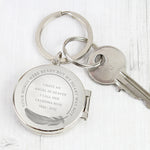 Personalised In Loving Memory Round Photo Keyring