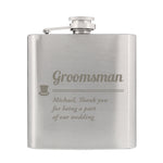 Personalised Groomsman Hip flask