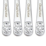 Personalised Teddy 4 Piece Embossed Cutlery Set