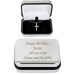 Personalised Box with Cross Necklace