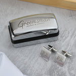 Personalised Groomsman Wedding Cufflinks and Box Set