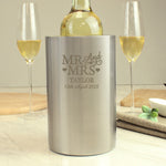 Personalised Mr & Mrs Wine Cooler
