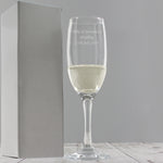 Personalised Traditional Toast Flute