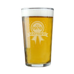 Personalised Established Rosette Pint Glass