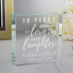 Personalised Arrow Anniversary Crystal Token