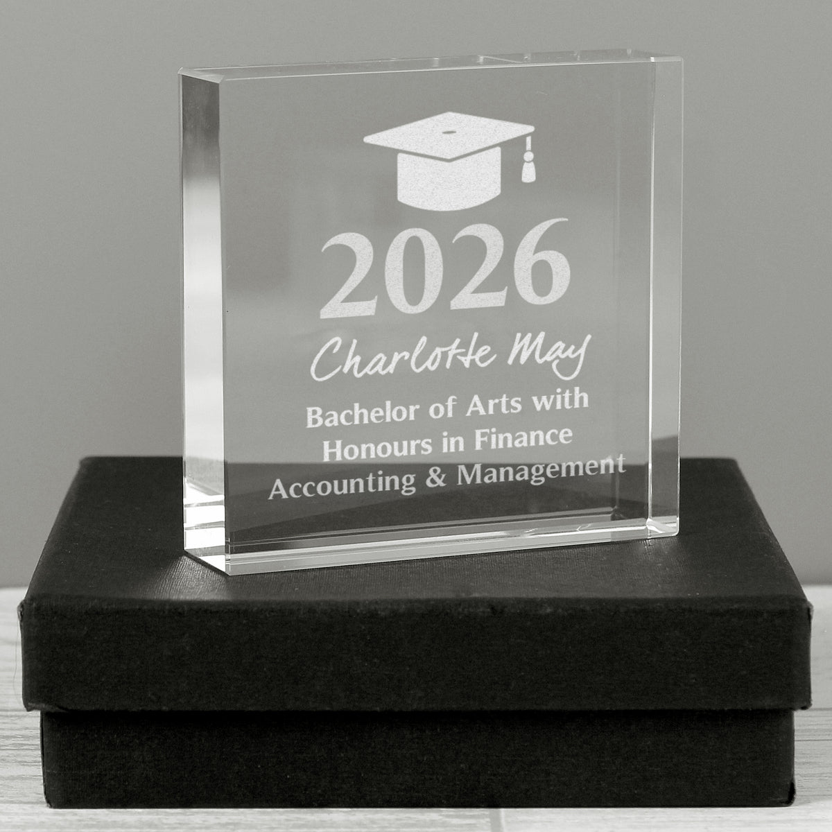 Personalised Graduation Crystal Token