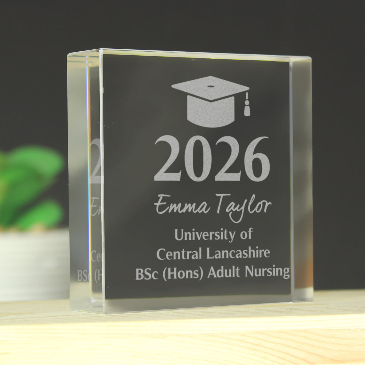 Personalised Graduation Crystal Token