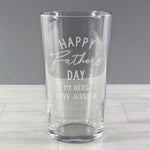 Personalised Father's Day Pint Glass