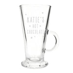 Personalised Stars Hot Chocolate Latte Glass