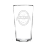 Personalised Beer Label Pint Glass