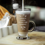 Personalised Autumn Latte Glass