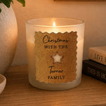 Personalised Star Cut Out Cork Label Candle Jar