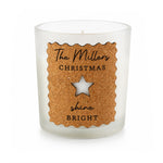 Personalised Star Cut Out Cork Label Candle Jar