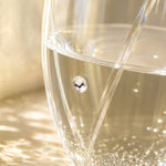 Personalised Hand Cut Little Hearts Pair of Flutes with Gift Box