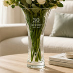 Personalised Special Year Diamond Effect Heart Vase