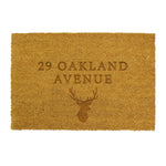 Personalised Stag Rectangle Indoor Doormat