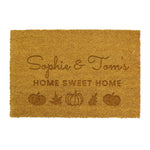 Personalised Pumpkin Rectangle Doormat